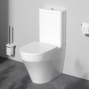 Унитаз напольный с бачком Am.Pm Inspire C508607WH белый глянцевый без сиденья душевой смыв