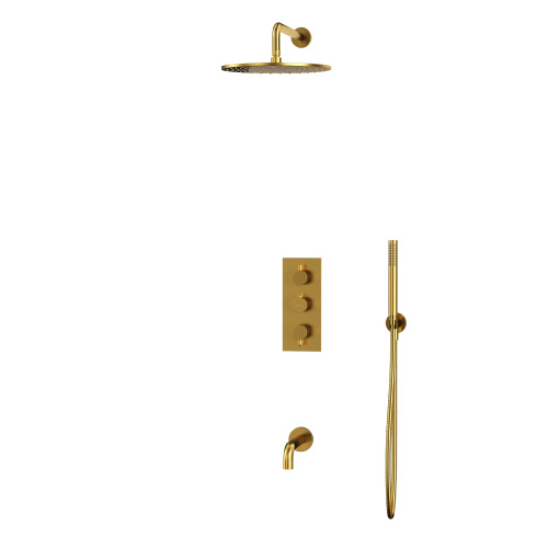 Душевая система Whitecross Y brushed gold YSET11GLB встраиваемая - фото 2