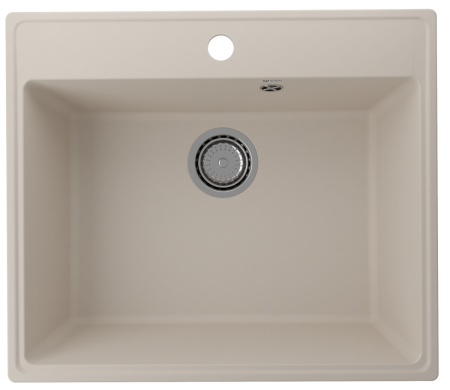 Кухонная мойка Ulgran Quartz Forte 580-02 58х50 цвет бежевый поверхность матовая