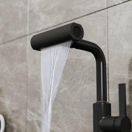 Смеситель для кухни Rush Tinos TI3732-17Black на столешницу черный