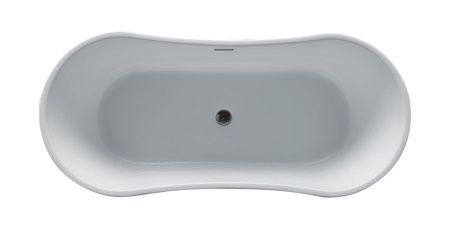 Ванна акриловая BelBagno BB406-1650-730 165х70 отдельностоящая овальная с ножками