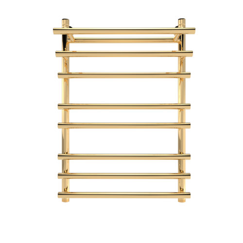 Полотенцесушитель водяной Indigo Just Shelf LJSHW80-50GDK3 55х80 золото - фото 2