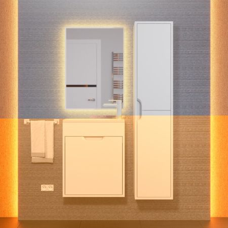 Тумба под раковину Uperwood Modul 2930205358 50х20 подвесная цвет белый