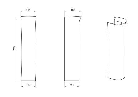 Пьедестал для раковины Santek Анимо 1WH110587