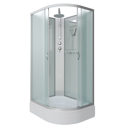 Душевая кабина Niagara Classic 330944LBKT 100х90 асимметричная без крыши