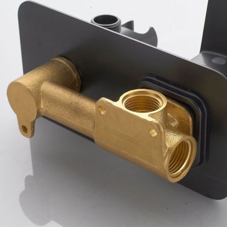 Гигиенический душ со смесителем Shevanik S9905T оружейная сталь