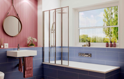 Душевая шторка Ambassador Bath Screens 16041112 120х140 стекло прозрачное 4 мм