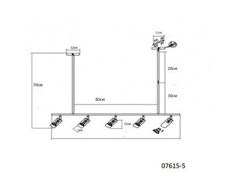 Люстра на штанге Kink Light Кайко 07615-5,19