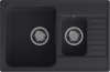 Кухонная мойка Granfest Quarz 21К черный 74х48 цвет черный поверхность матовая