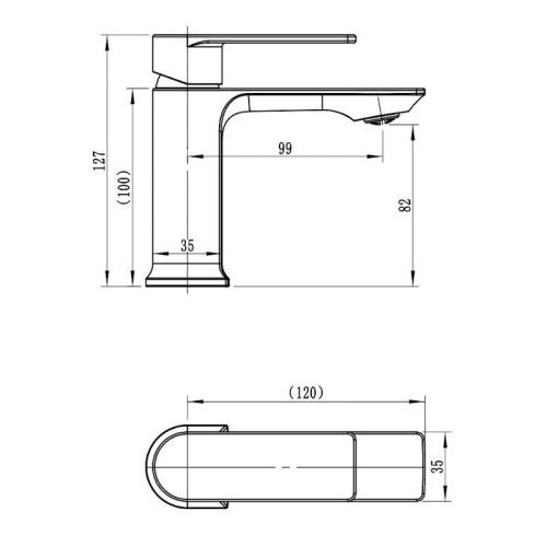 Смеситель Voda Neva NV26RG на раковину розовое золото - фото 3