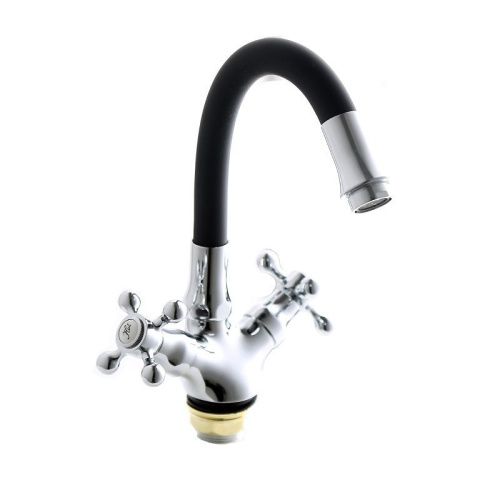 Смеситель для кухни Fashun A4419-B7260 на мойку черный/хром - фото 2