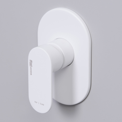 Смеситель для ванны и душа WasserKRAFT Mindel 8500 8551 встраиваемый белый - фото 3