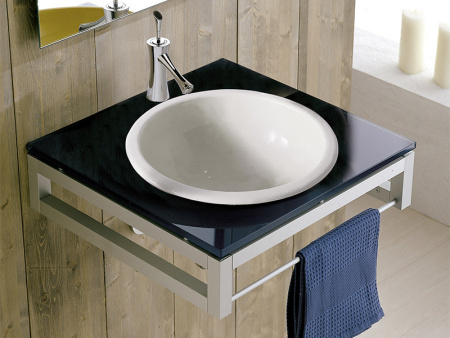 Раковина из санфаянса Scarabeo Lavabi D Arredo 8020 30х30 встраиваемая цвет белый