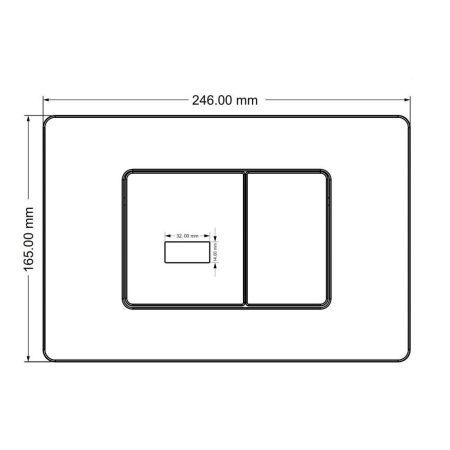 Клавиша смыва сенсорная Abber AC0122SMB цвет черный