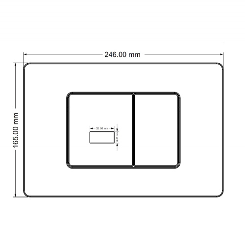 Кнопка смыва ABBER AC0122S - фото 4