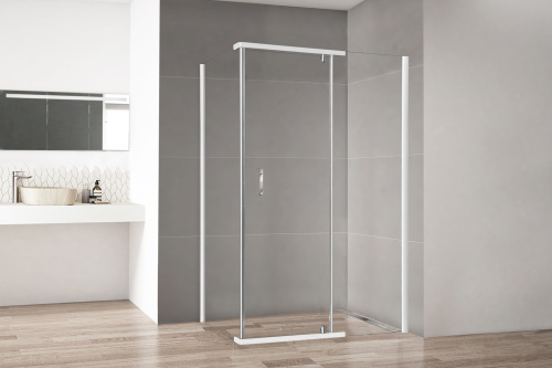 Душевой уголок Royal Bath HPVD RB1140HPVD-T 140х100 стекло прозрачное профиль белый без поддона
