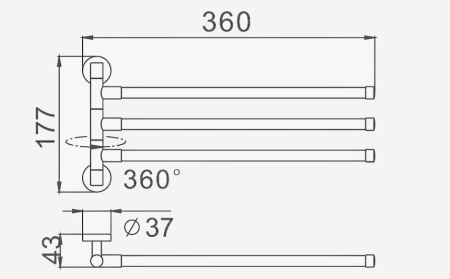 Полотенцедержатель D-Lin D254111