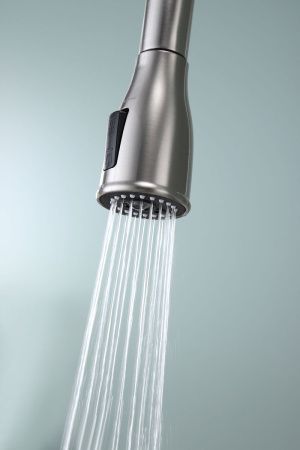 Смеситель для кухни Paulmark LANGE La214212-BS на мойку никель