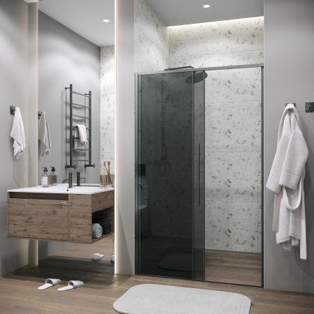 Душевая дверь Grossman Galaxy 100.K33.01.130.42.10 130х195 стекло тонированное профиль графит