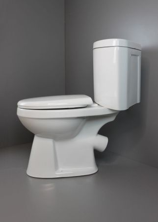 Унитаз напольный с бачком Creo Сeramique PROJECT COMBO-PR1003C белый с сиденьем с микролифт душевой смыв