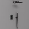 Душевая система Vincea VSFW-102TMB встраиваемая в стену цвет черный с термостатом