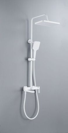 Душевая стойка Knotlor KN-23/WY настенная цвет белый