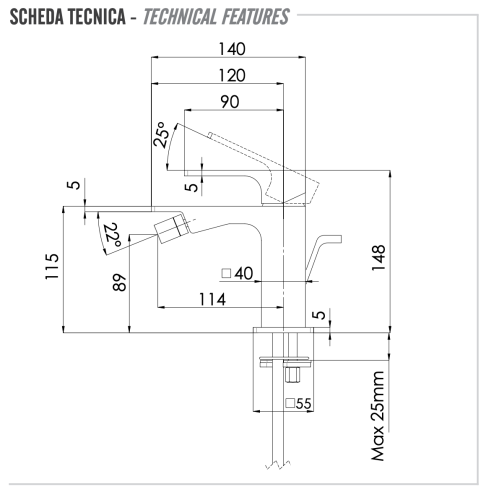 Смеситель Remer Absolute AU20BO на биде белый без термостата - фото 2