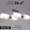 Люстра потолочная Illumico IL0809-4ASQ-25 BK AB NAPLES