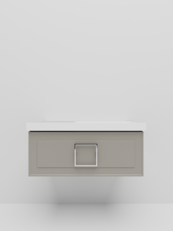 Тумба с раковиной La Fenice CUBO NFNC-01-CUB-C-90-1-90R 90х50 подвесная цвет бежевый