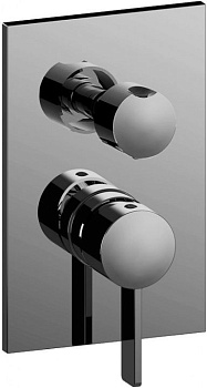 Смеситель для душа Paffoni Rock RO018ST/M встраиваемый в стену сталь