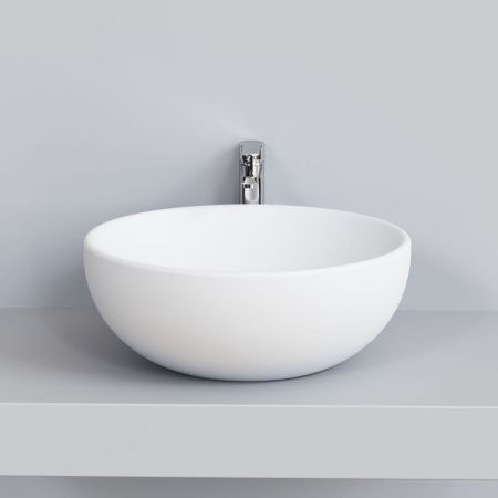 Раковина из сантехнического фарфора Ambassador Queen 116T20101 50х50 накладная цвет белый без отверстий под смеситель