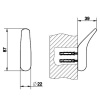 Крючок Gessi Goccia 38121#031