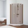 Душевой уголок Vegas-Glass AFA-Pen TUR+NOVO AFA-Pen TUR NOVO h1890 90 05 05 R 90х90 стекло тонированное профиль бронза без поддона
