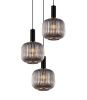Люстра подвесная Lumina Deco Gato (Гато) LDP 1217-3 GY+BK