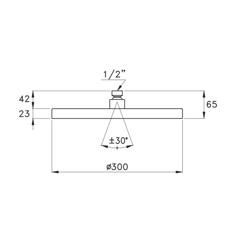 Верхний душ Stella Sirius UN 03006 NE00 черный матовый