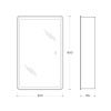 Зеркало-шкаф BelBagno Marino SPC-MAR-500/800-1A-LED-TCH 50х80 подвесной цвет белый