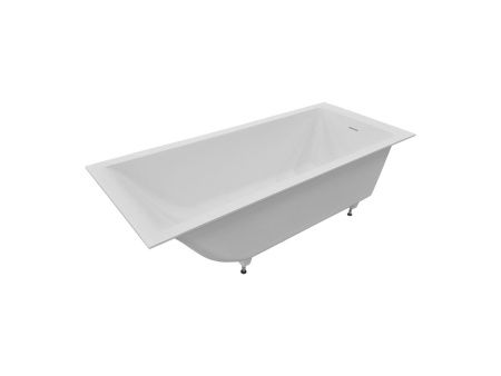 Ванна из искусственного камня Taliente Arco AR18070SS 180х70 пристенная прямоугольная с ножками