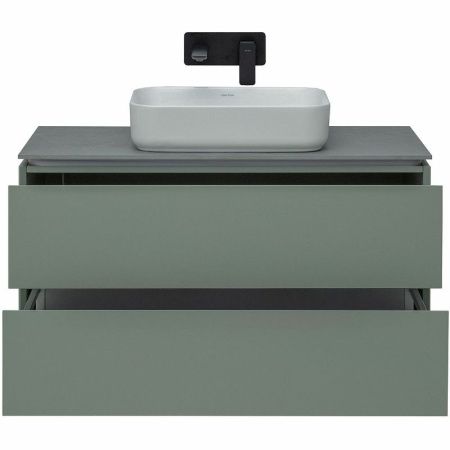 Тумба под раковину Allen Brau Infinity 1.21003.CGM 100х50 подвесная цвет зеленый