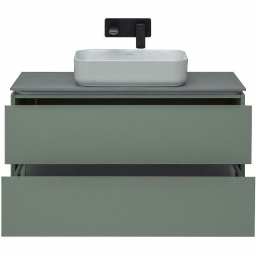 Тумба под раковину Allen Brau Infinity 1.21003.CGM 100х50 подвесная цвет зеленый - фото 5