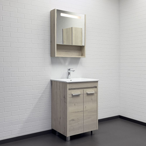 Зеркало-шкаф Comforty 00-00015518CF 59,5x70 - фото 4