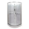 Душевая кабина AvaCan L608NLED+GM 80х80 четверть круга без крыши ориентация универсальная