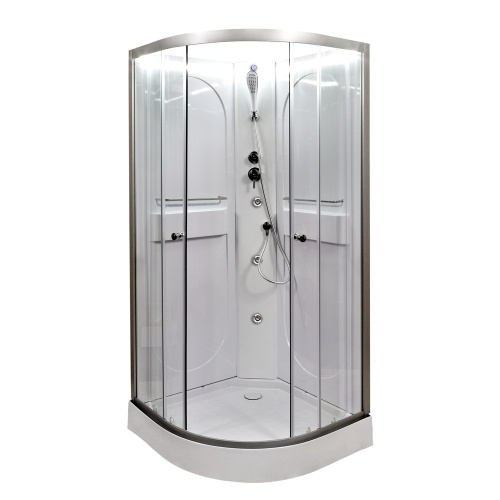 Душевая кабина AvaCan L608NLED+GM 80х80 четверть круга - фото 4
