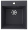 Кухонная мойка Ulgran Quartz Forte 460-08 46х50 цвет черный поверхность матовая