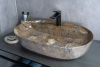 Раковина керамическая Gid Lago 54471 60х40 накладная цвет многоцветный 1 отверстие под смеситель