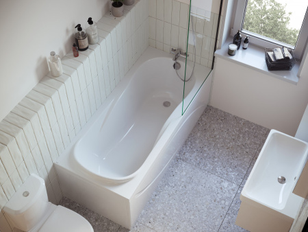 Ванна акриловая Santek Каледония 1WH302388 160х75 пристенная прямоугольная без каркаса