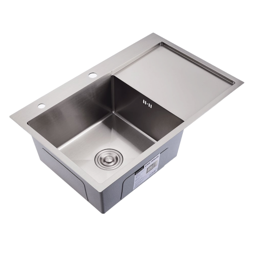 Кухонная мойка Splenka S705.7850.05 78х50 цвет сатин поверхность матовая - фото 2