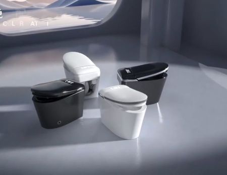 Умный электронный унитаз SantiLine SL-5036 цвет белый с сиденьем микролифт безободковый смыв воронка-водоворот