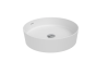 Раковина из сантехнического фарфора Creavit Loop LP145-00MB00E-0000 50х50 накладная цвет белый