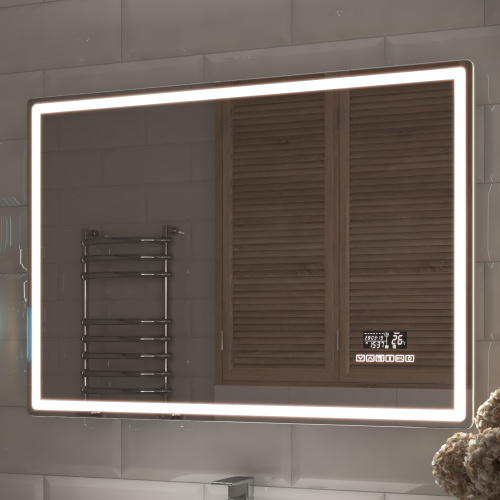 Зеркало с подсветкой VIGO Geometry Media Voice 52 120х70 - фото 3