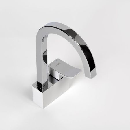 Смеситель для кухни Wasserkraft Aller 1060 WHITE 1067W на мойку белый/хром